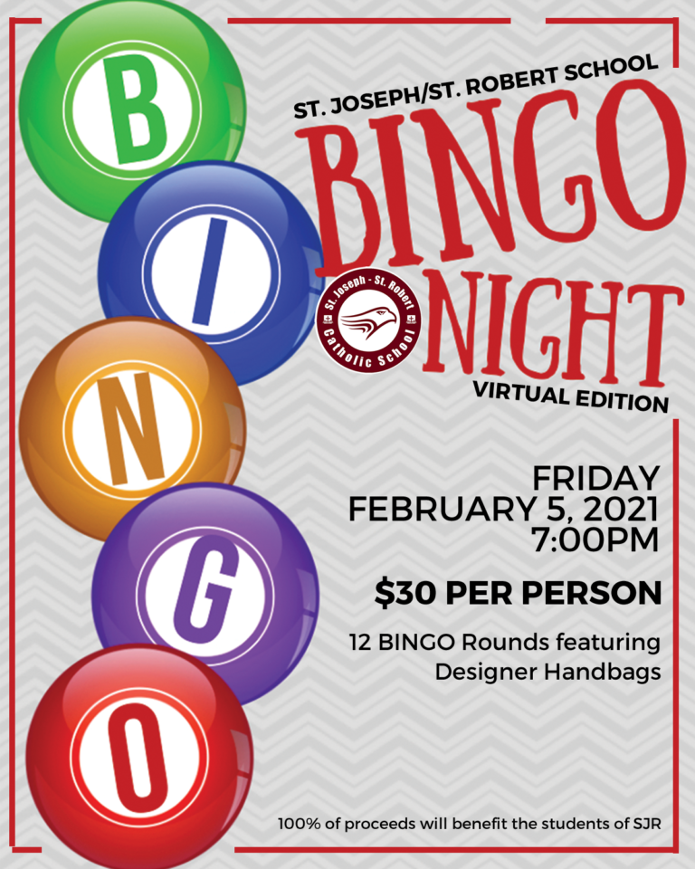 7th Annual Bingo Bonanza – SJR – St. Joseph/St. Robert Catholic School ...